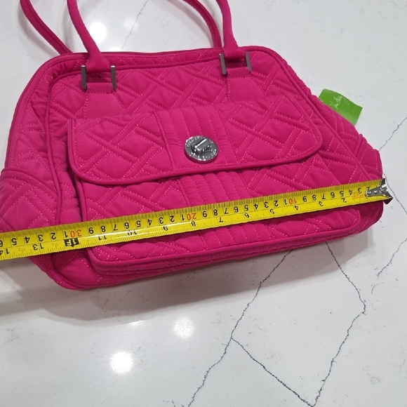 Vera Bradley Fuchsia Quilted Shoulder Bag New WithTag - Picture 8 of 13